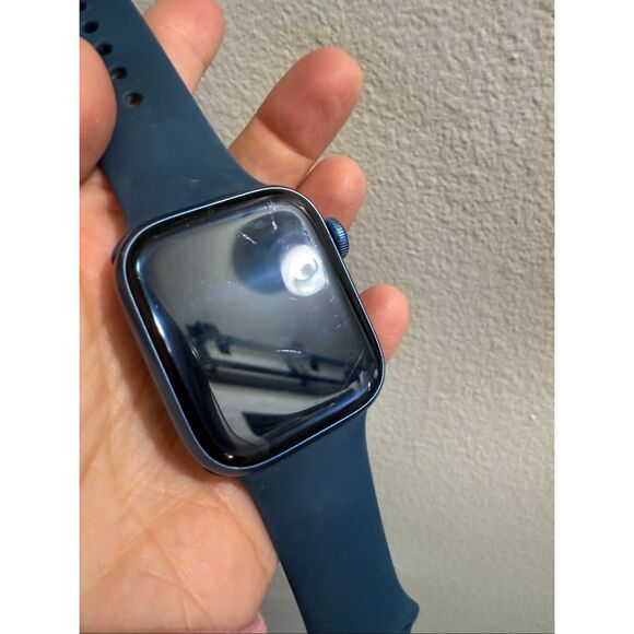 Apple Watch Series 7 41MM Blue Watch Used - Picture 2 of 5
